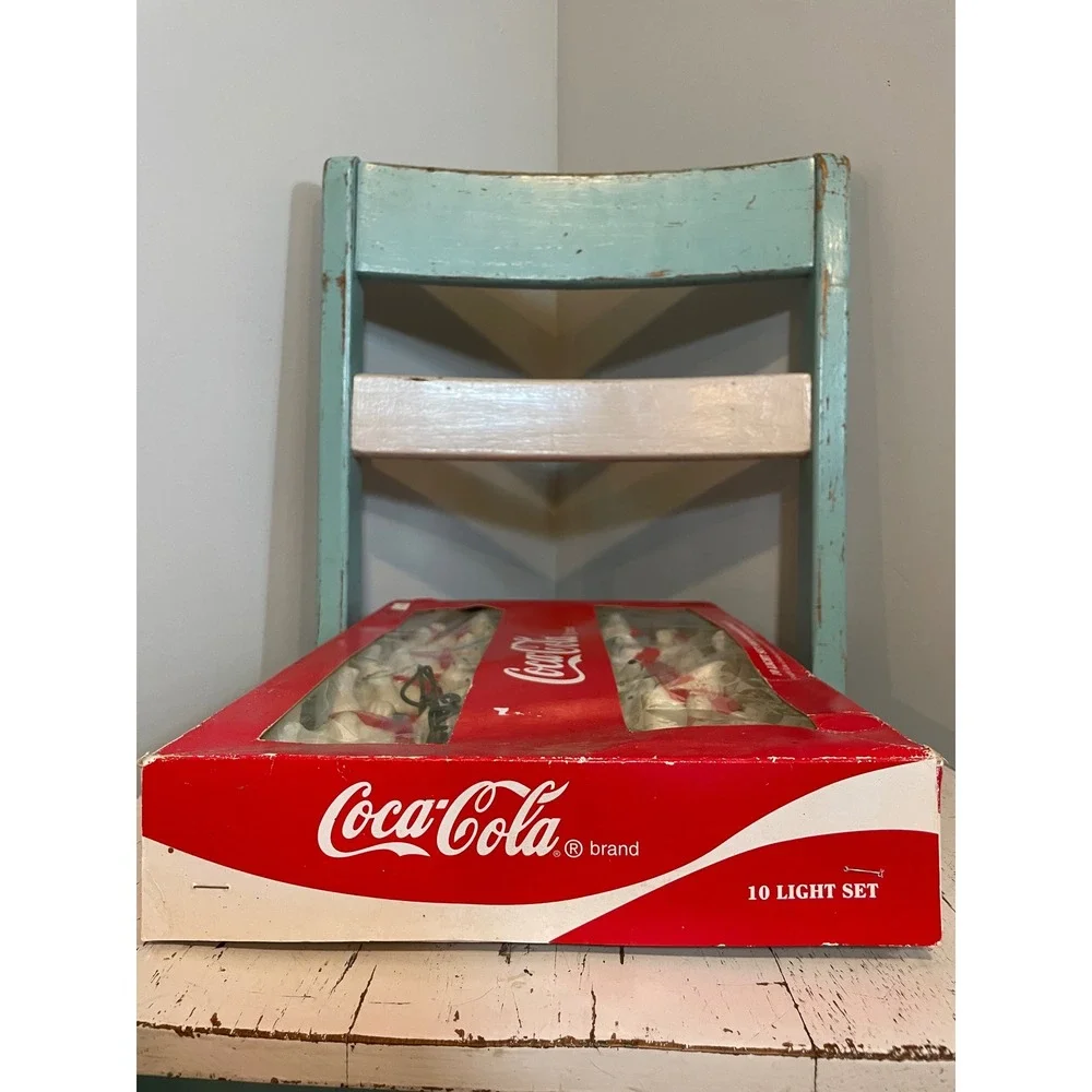 Vintage Coca-Cola Polar Bear Christmas Lights 10 Light Set Indoor Outdoor‎ 1998